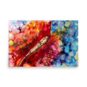 Butterfly Poster from original alcohol inks art