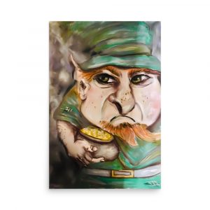 Grumpy leprechaun Poster