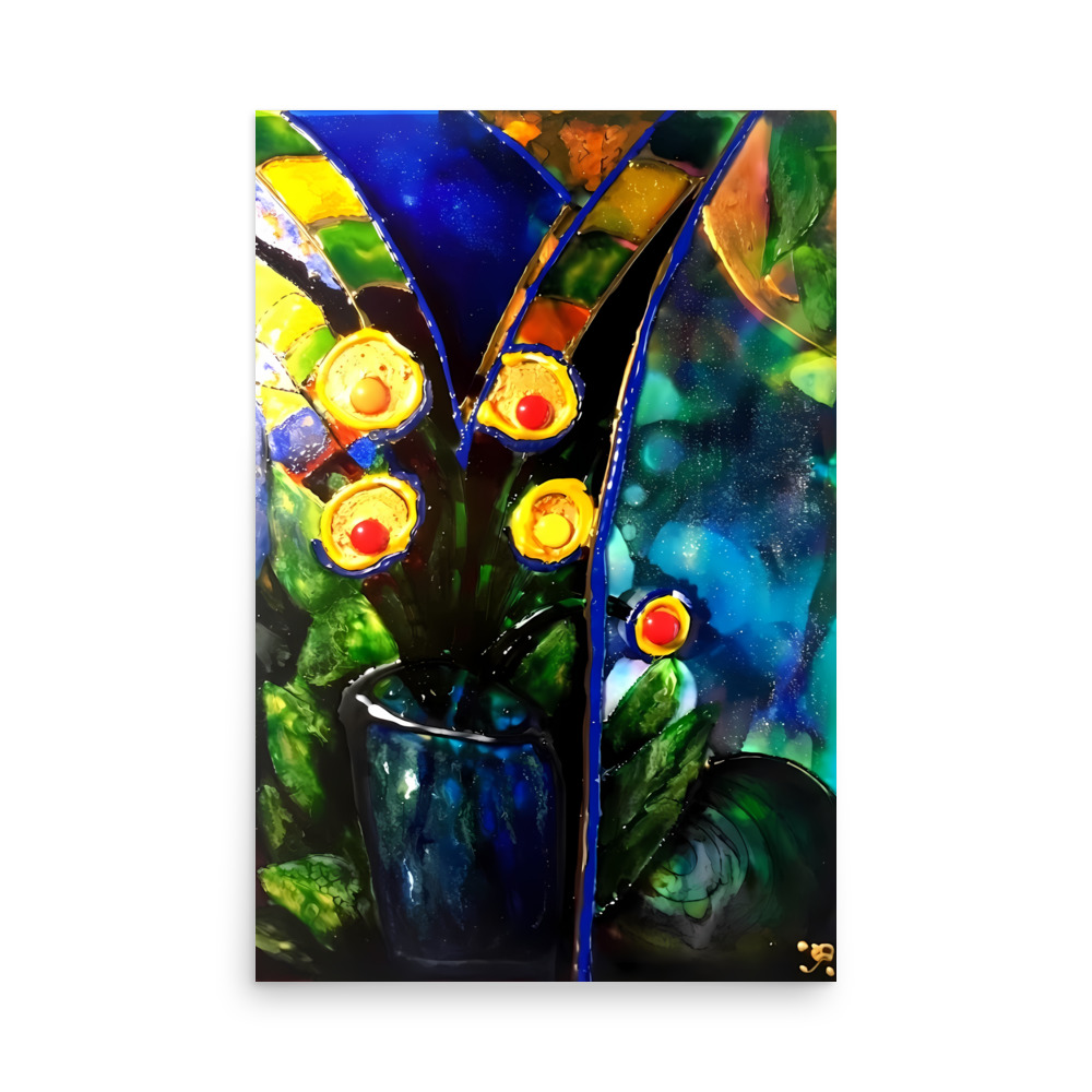 Floral radiance Poster