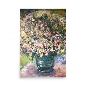 Impressionistic flowers Poster