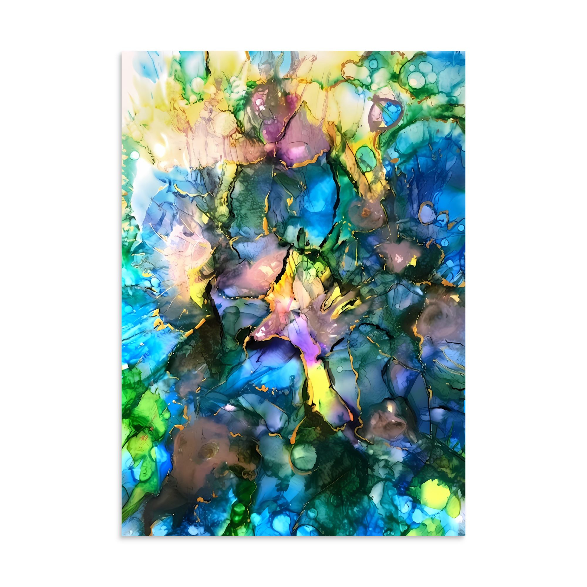 Abstract blue Poster - Image 2