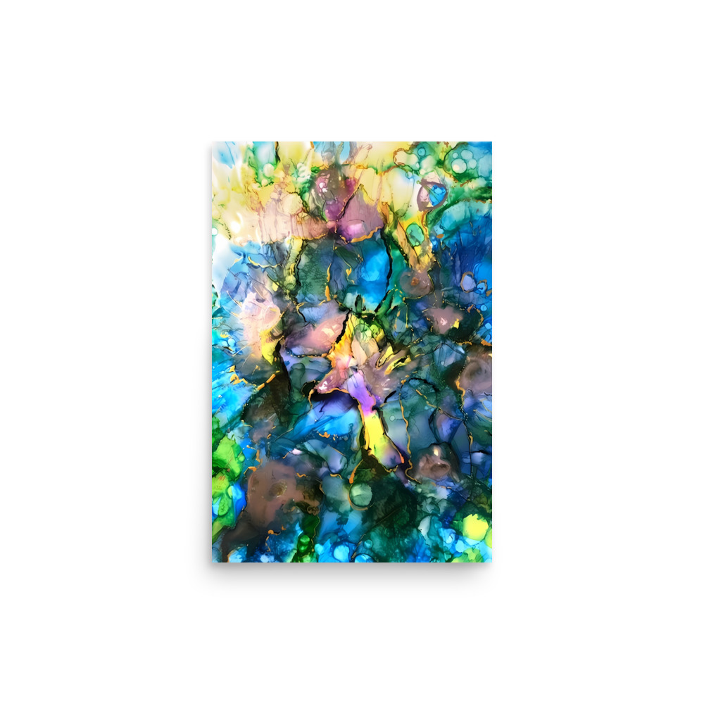 Abstract blue Poster - Image 6