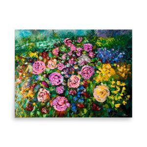 Vibrant garden Poster