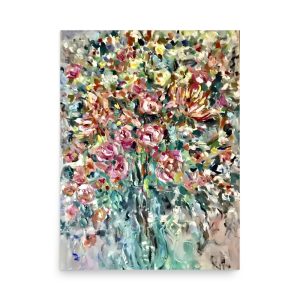 Abstract flowers Poster