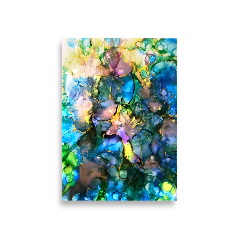 Abstract blue Poster - Image 3