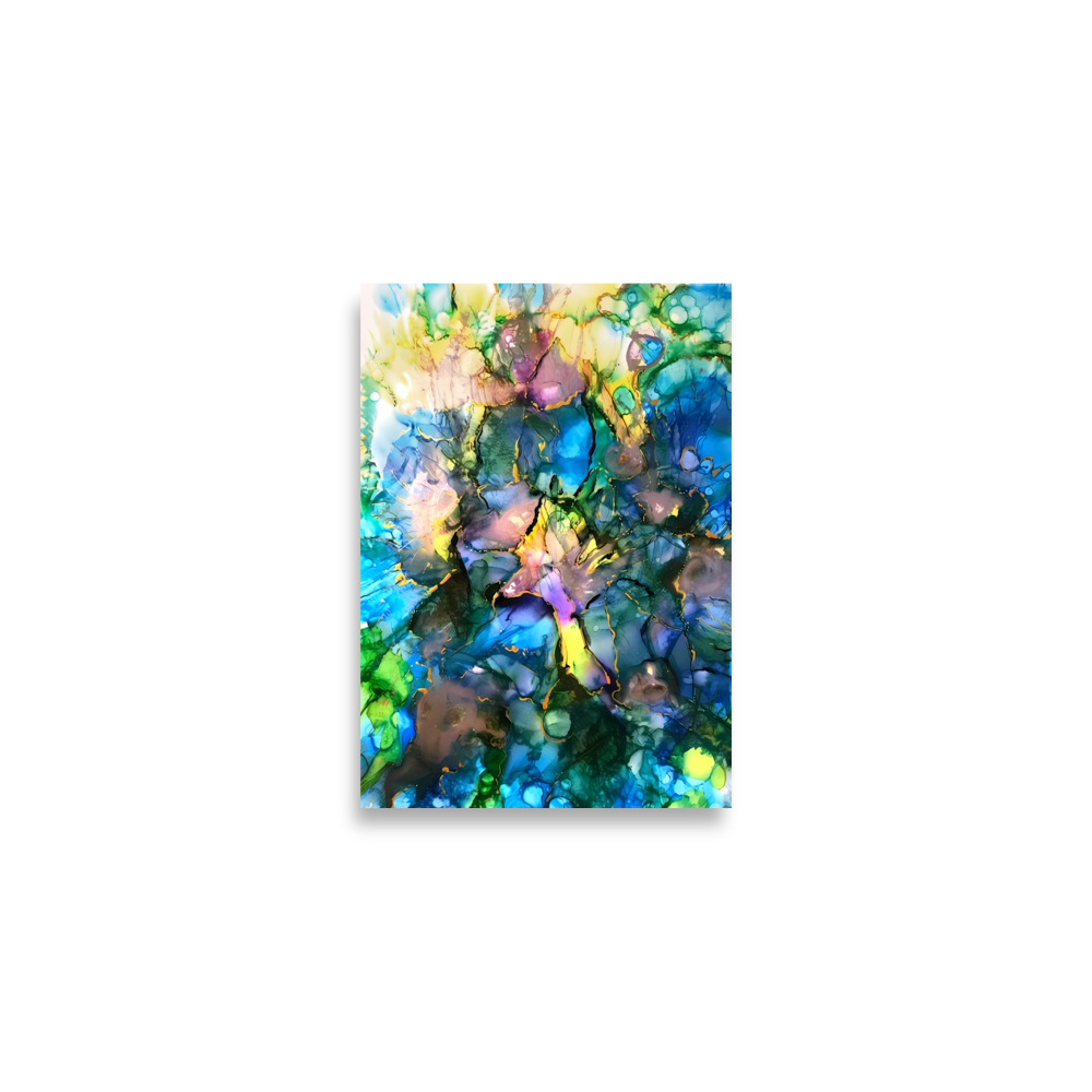 Abstract blue Poster - Image 4